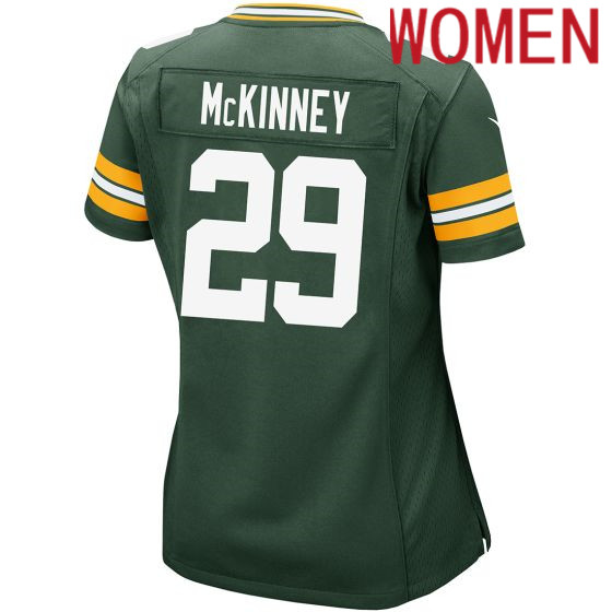 Women Green Bay Packers 29 Xavier McKinney Nike Home Game green 2024 NFL Jersey